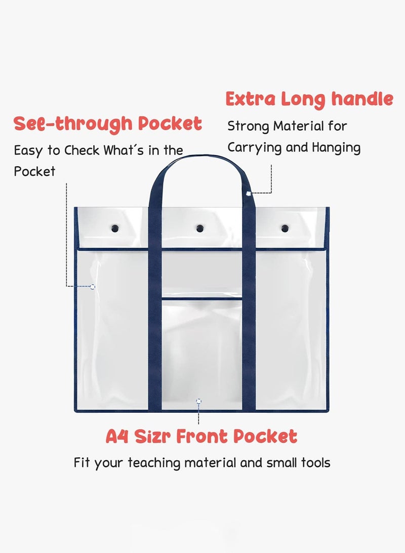 Generic 80x64cm Transparent Document Storage Bag,File Bag,Large Poster Storage Bag  - Image 4