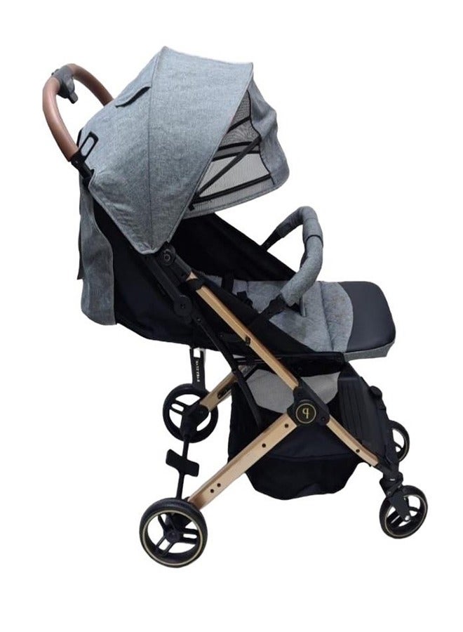 StarKids Baby Foldable Stroller With Multiple Recline Position And Adjustable Canopy - Image 2