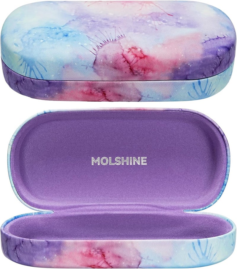 molshine Hard Sunglasses Case, Classic, Colourful and Large Hard Case Glasses Case, Lightweight and Portable - Image 1