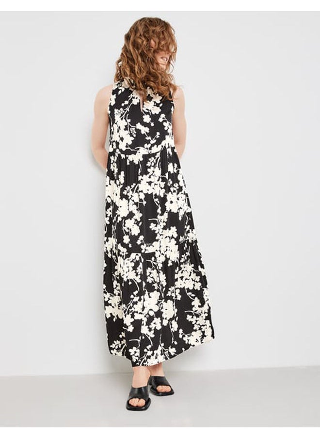 GERRY WEBER فستان متعدد الطبقات بدون أكمام بطبعة زهور  - Image 1