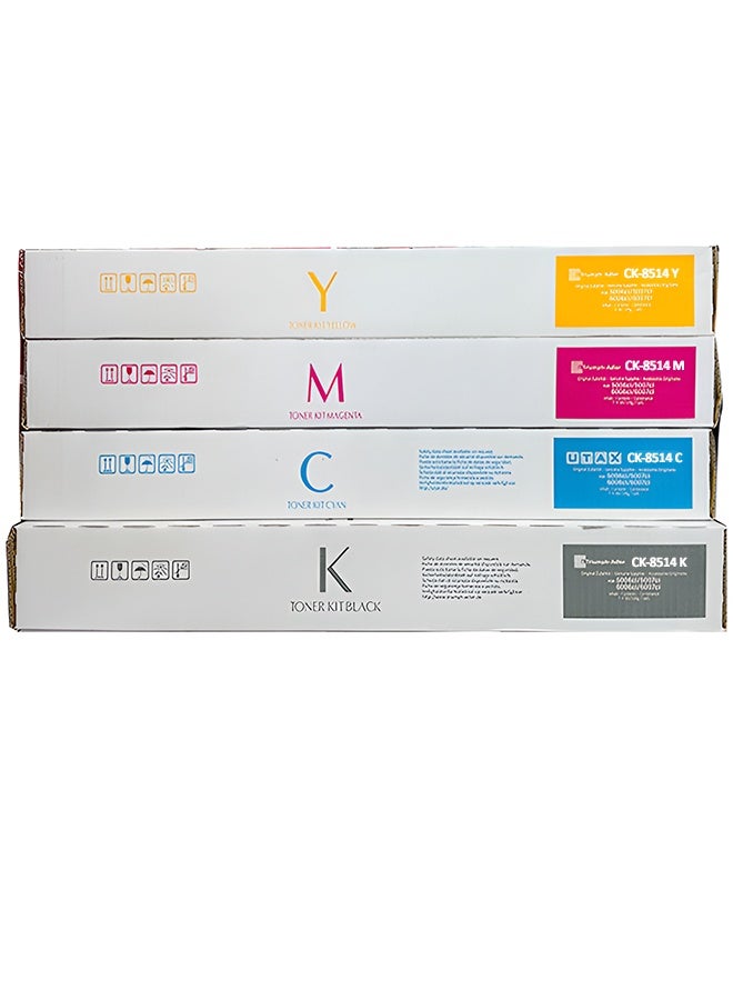ترايامف Original Toner Utax Triumph Adler  5006CI 6006CI / CK-8514K CK-8514C CK-8514M CK-8514Y - 4Pieces - Image 1