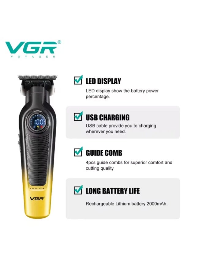 VGR V-996 Professional Hair Trimmer, Digital Display, Rechargeable multicolour - Image 2
