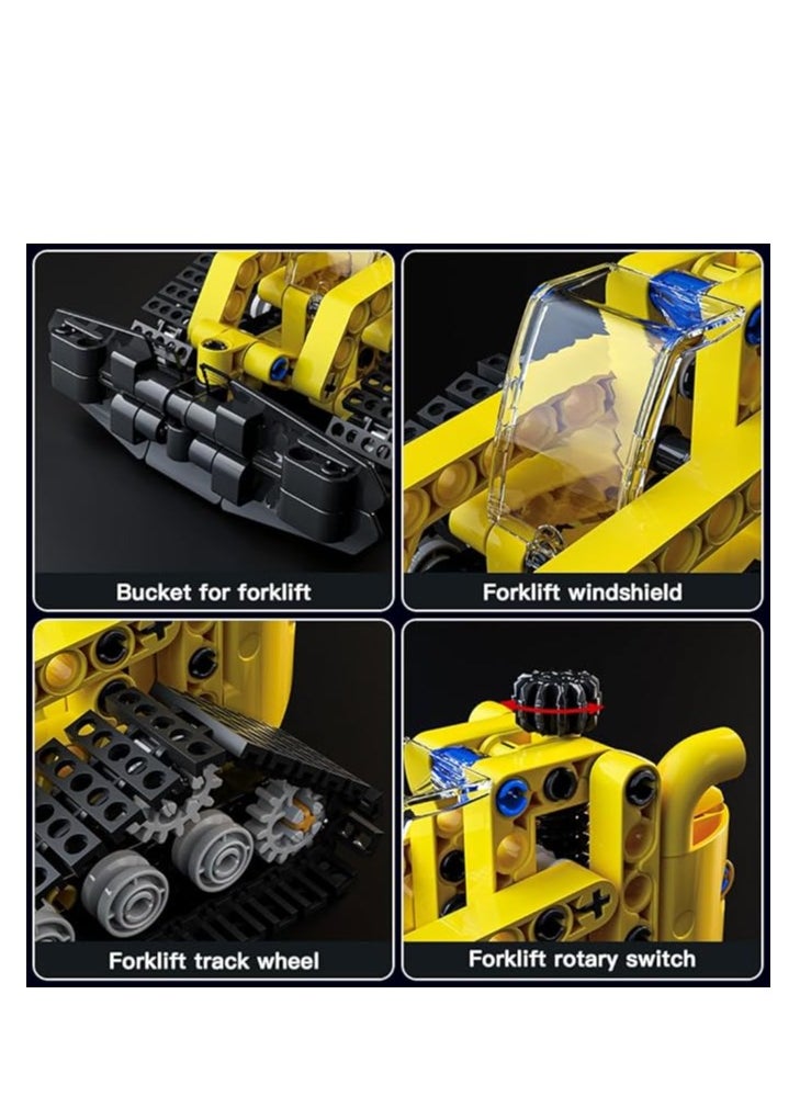 mould king 24015 Educational Snow Groomer Truck Bulldozer Building Toys, Creative STEM Models Building Blocks Kit, Collectible Ideas Construction Toys Truck Model Snow Groomer for Boys and Girls  - Image 2