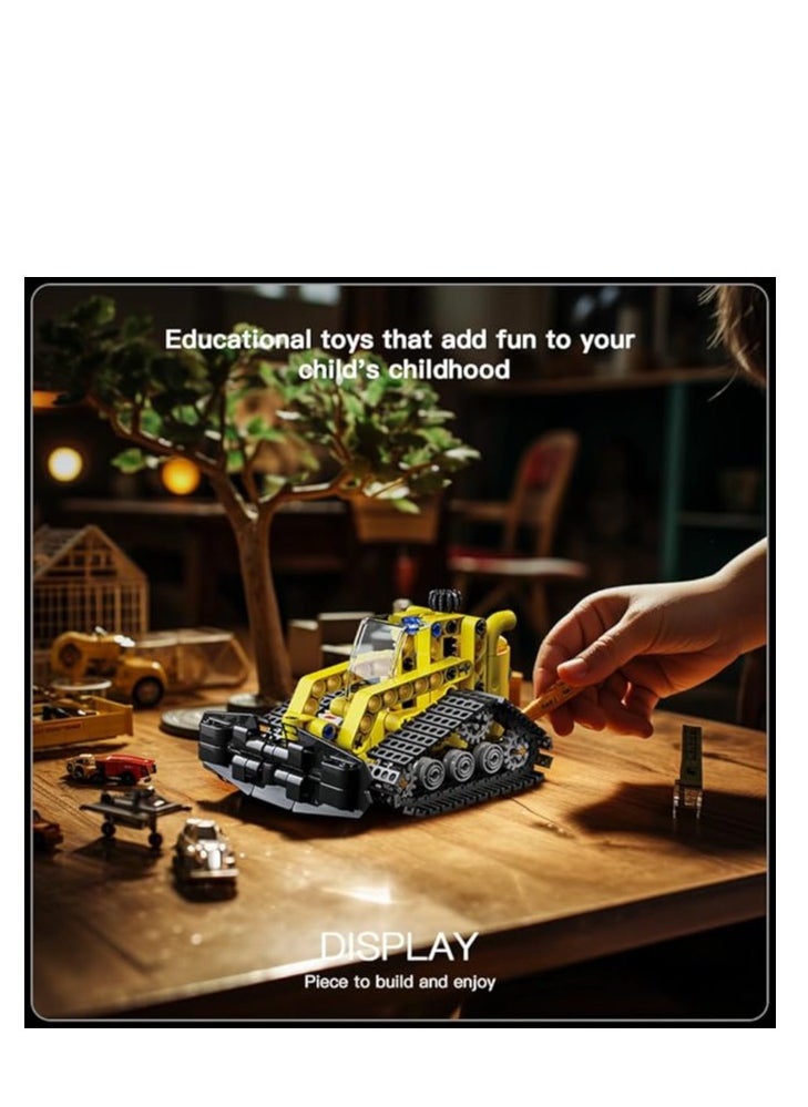mould king 24015 Educational Snow Groomer Truck Bulldozer Building Toys, Creative STEM Models Building Blocks Kit, Collectible Ideas Construction Toys Truck Model Snow Groomer for Boys and Girls  - Image 3