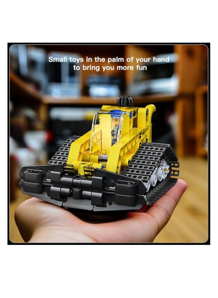 mould king 24015 Educational Snow Groomer Truck Bulldozer Building Toys, Creative STEM Models Building Blocks Kit, Collectible Ideas Construction Toys Truck Model Snow Groomer for Boys and Girls  - Image 4