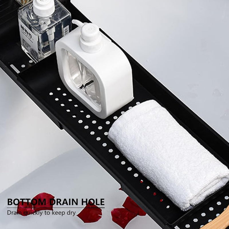 Tearom Bath Tub Tray - Stretchable, Strong Load-Bearing, Plastic, Anti-Slip Design - Ultimate Bathtub Caddy Tray - Image 5