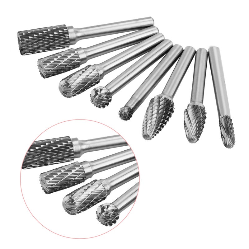 Carbide Rotary Burr Set: Double Cut, High Efficiency - Long Service Life, Tungsten Steel Burr Set for Metalworking, Industrial Deburring, Craft Carving - Image 4
