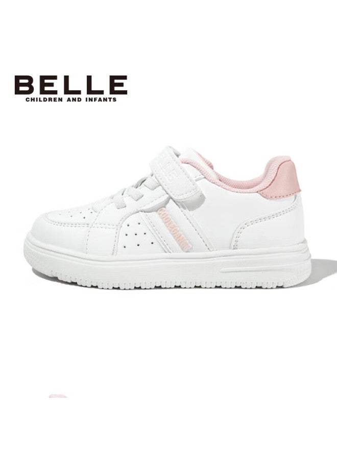Belle Children's Shoes , Kids' Sneakers, White Shoes, Breathable School Shoes, Boys And Girls Sports Shoes, Spring And Autumn, Pink, Size 36 - Image 2