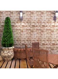 Wolpin Wall Stickers DIY Wallpaper Decal (45 cm x 10 m) 3D Brick PVC Vinyl Self Adhesive House Decorative, Living Room, Contact Paper Interior, Diana Brown - pzsku/Z9460DC2F37F822516627Z/45/_/1738306709/f097697f-fd0b-40de-b962-06f2feaca6a7