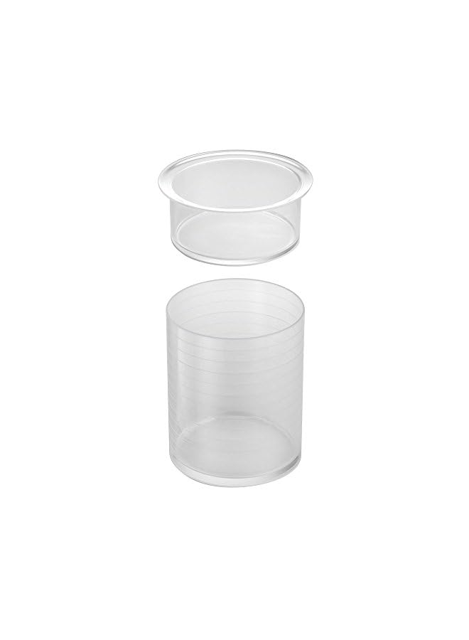 Raxoom Hair Accessories Holder / Organizer Canister, Clear, 6” x 6” x 7”, 69930 - Image 5