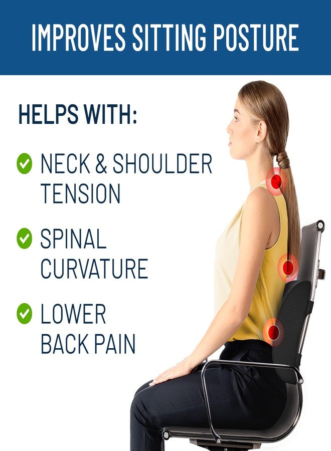 Everlasting Comfort Lumbar Support Pillow & Donut Cushion Bundle - Office Chair Back Support for Gaming, Car, Couch - 2-in-1 Hemorrhoid Cushion + Seat Cushion for Daily Sitting at Work, Home - Image 3