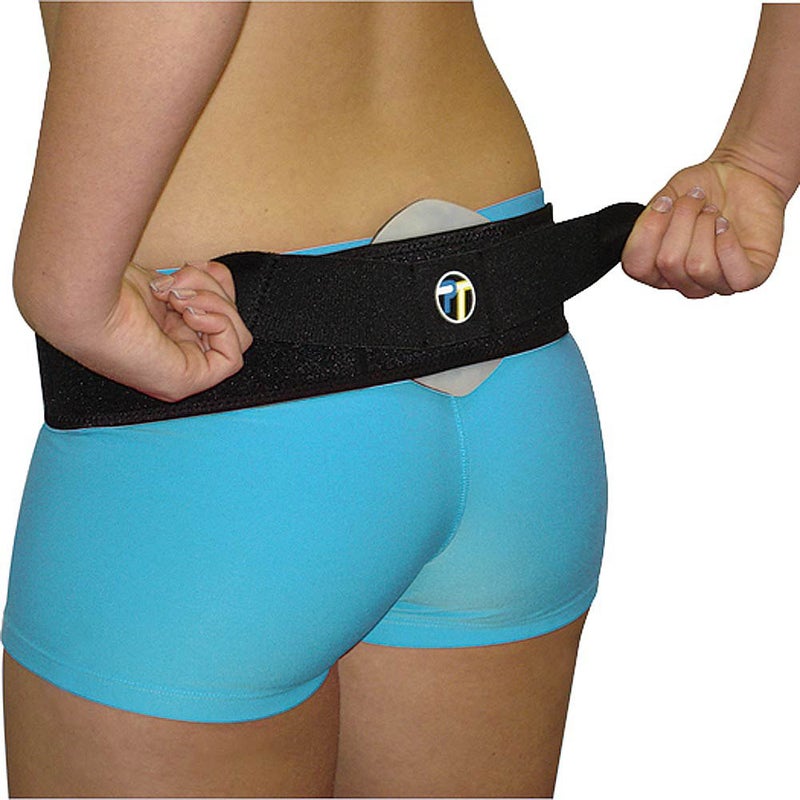 ProTec Athletics SI Back Belt with Compression Pad MediumBlack
