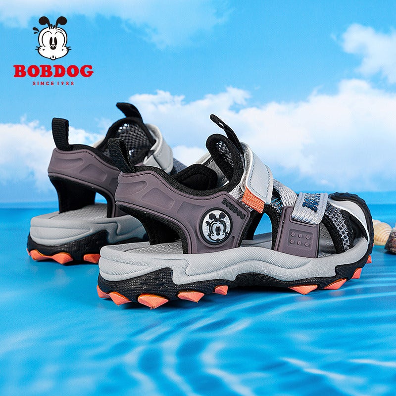 Babudou Boys Sandals 2025 Baotou Soft Sole Anti-Slip Children'S Shoes Boys Sports Beach Shoes - Image 5