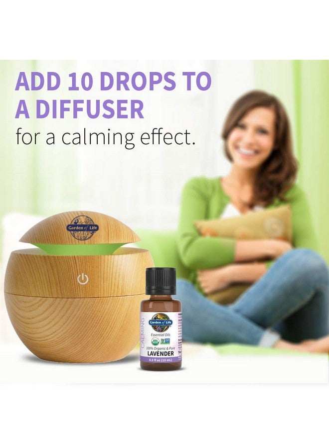 Garden of Life Garden of Life Essential Oil, Lavender 0.5 fl oz (15 mL), 100% USDA Organic & Pure, Clean, Undiluted & Non-GMO - for Diffuser, Aromatherapy, Meditation, Skincare, Sleep - Calming, Relaxing, Soothing  - Image 3