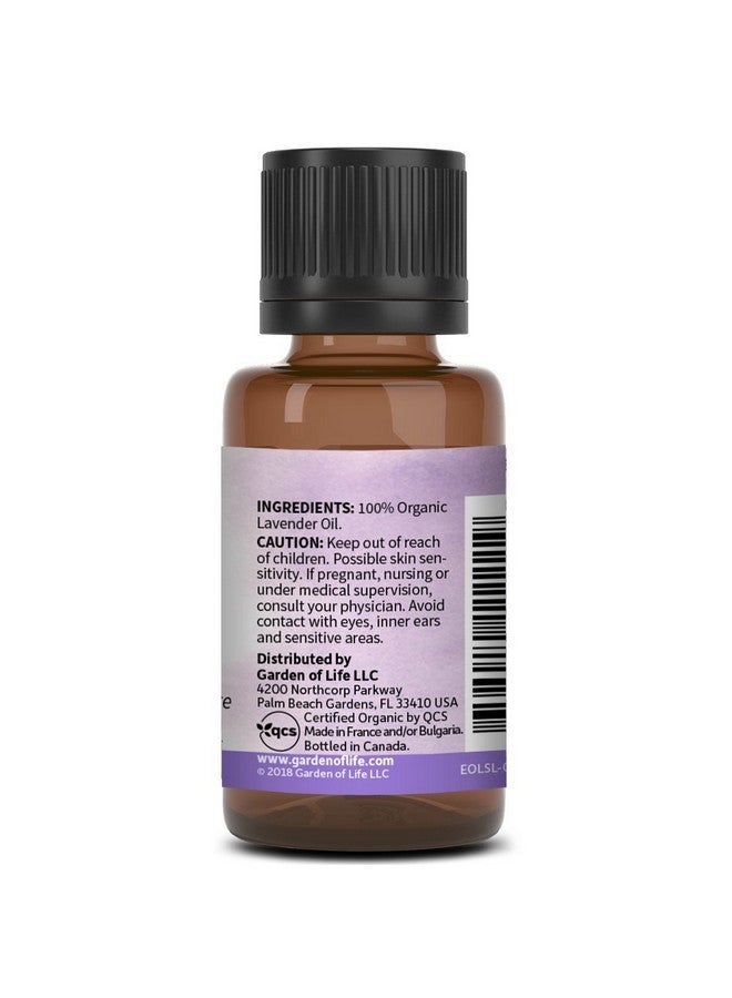 Garden of Life Garden of Life Essential Oil, Lavender 0.5 fl oz (15 mL), 100% USDA Organic & Pure, Clean, Undiluted & Non-GMO - for Diffuser, Aromatherapy, Meditation, Skincare, Sleep - Calming, Relaxing, Soothing  - Image 5