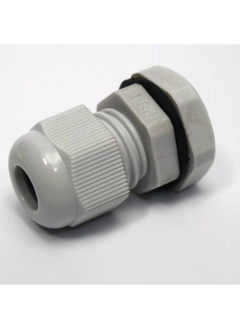 rt sense RT SENSE PG7 Grey Gland Sealed Fixed Wire Nylon Plastic PG Type Cable Gland IP68 Wire Connector Grey Pack of 70  - Image 1