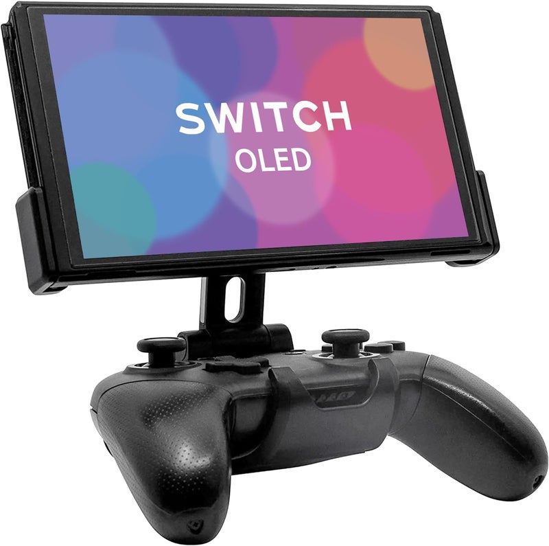 Fixture Gaming Fixture S2 Gaming Console Monitor and Controller Mount Compatible with Nintendo Switch OLED and Pro Controller, Adjustable Video Game Holder Stand Clip - Image 1