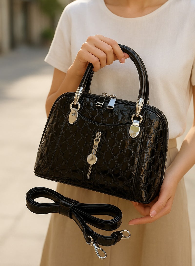 نو برانديد شنطة جلد فاخرة نسائية – تصميم أنيق مزودة بحزام كتف مثالي للعمل والاستخدام اليومي - Image 2