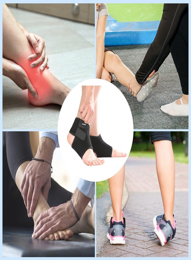 EULANT Kids Ankle Brace 1 Pair, Children Ankle Support, Ankle Compression Sleeve for Foot & Ankle Swelling, Achilles Tendon, Joint Pain, Injury Recovery, for Ice Skating Dance Hiking, Black M - Image 4