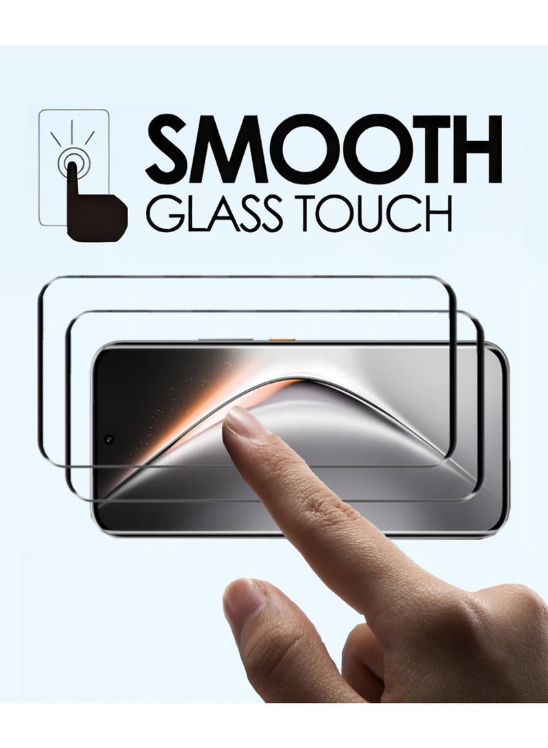 Yunpy [2+1 Packs] for Tecno Pova Curve 2 Tempered Glass Screen Protector with Camera Lens Film, Including 2 Pack Front Glass and 1 Pack Camera Lens Film, 9H Hardness HD Clear Anti-Scratch Anti-Fingerprint Bubble-Free Case Friendly Screen Protector - Image 4