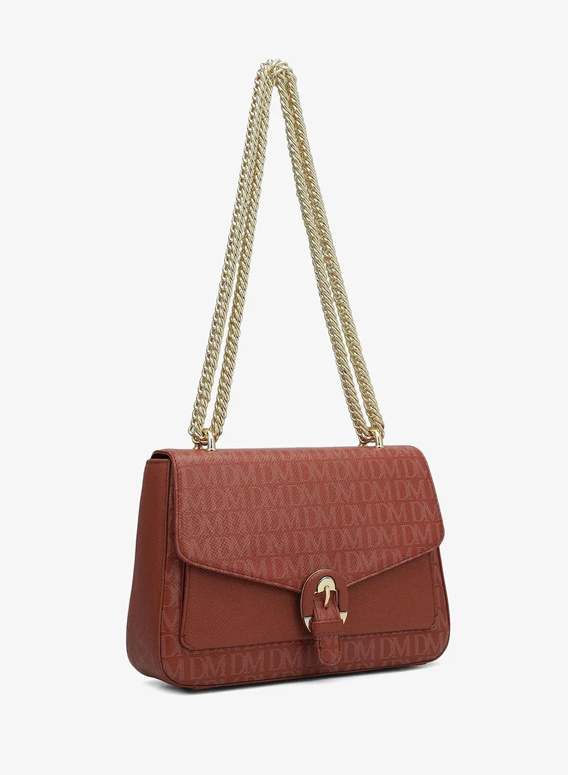 دا ميلانو Genuine Leather Red Sling Bag
