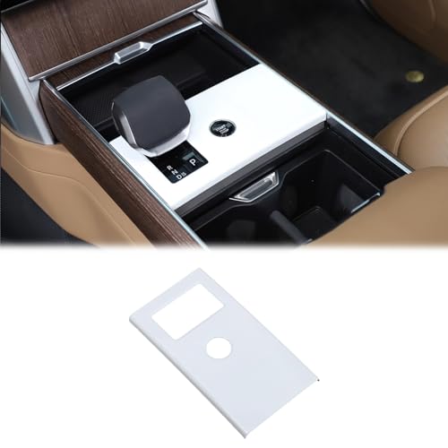 Heutamo Central Control Gear Shift Panel Trim Cover Compatible with Land Rover Range Rover Vogue 2024 2025 2026 Accessories Gear Shift Control AntiScratch Panel Decorative Cover White - Image 1