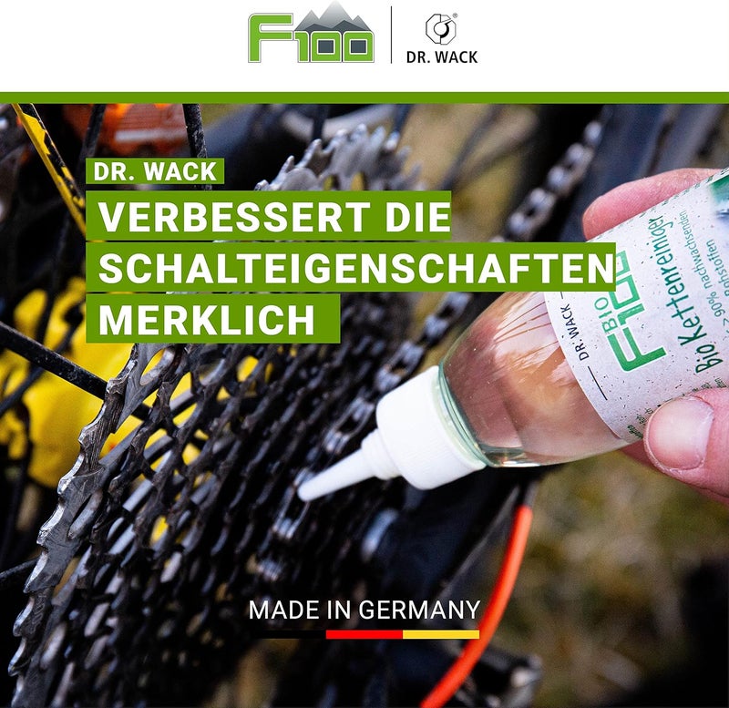 Dr. Wack F100 Organic Chain Cleaner Bicycle 100 ml – Effective Chain Cleaning – Protection Against Wear – Organic Cleaner – Chain Cleaner for All Bikes – High-Quality Bicycle Care - Image 2