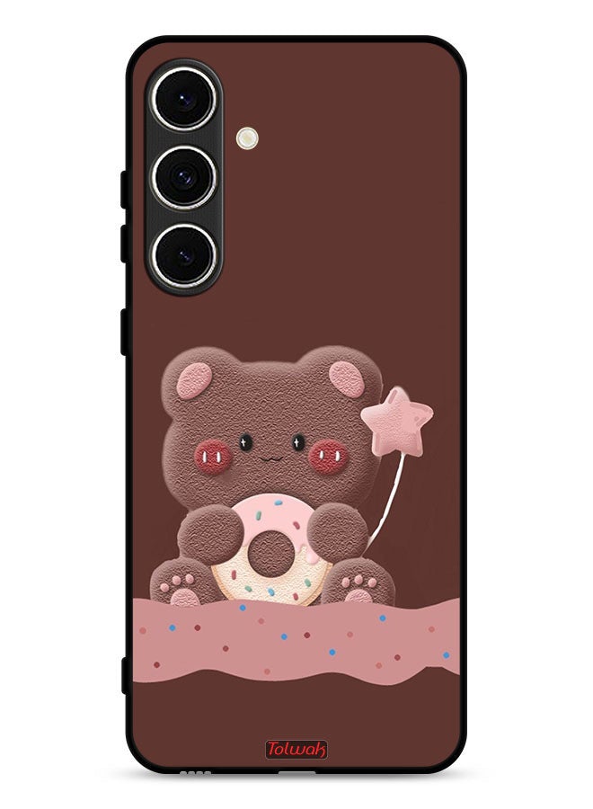 Tolwak Samsung Galaxy S24 FE 5G Protective Case Cover Donut Bear - Image 1