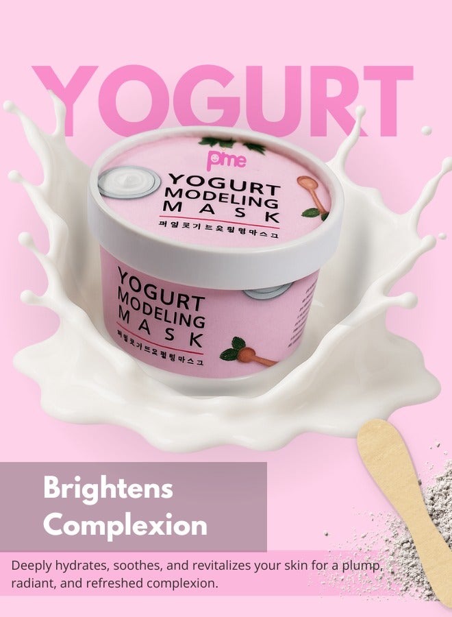 PIME Modelling Mask Gift Set – Infused with Vitamin C, Tea Tree, Yogurt & Collagen | Korean Skincare for Brightening, Firming & Hydration – 4 x 25g - Image 5