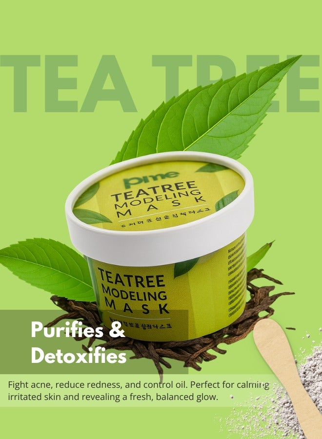 PIME Modelling Mask Gift Set – Infused with Vitamin C, Tea Tree, Yogurt & Collagen | Korean Skincare for Brightening, Firming & Hydration – 4 x 25g - Image 4