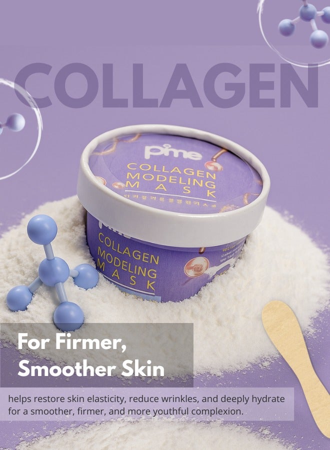 PIME Modelling Mask Gift Set – Infused with Vitamin C, Tea Tree, Yogurt & Collagen | Korean Skincare for Brightening, Firming & Hydration – 4 x 25g - Image 3