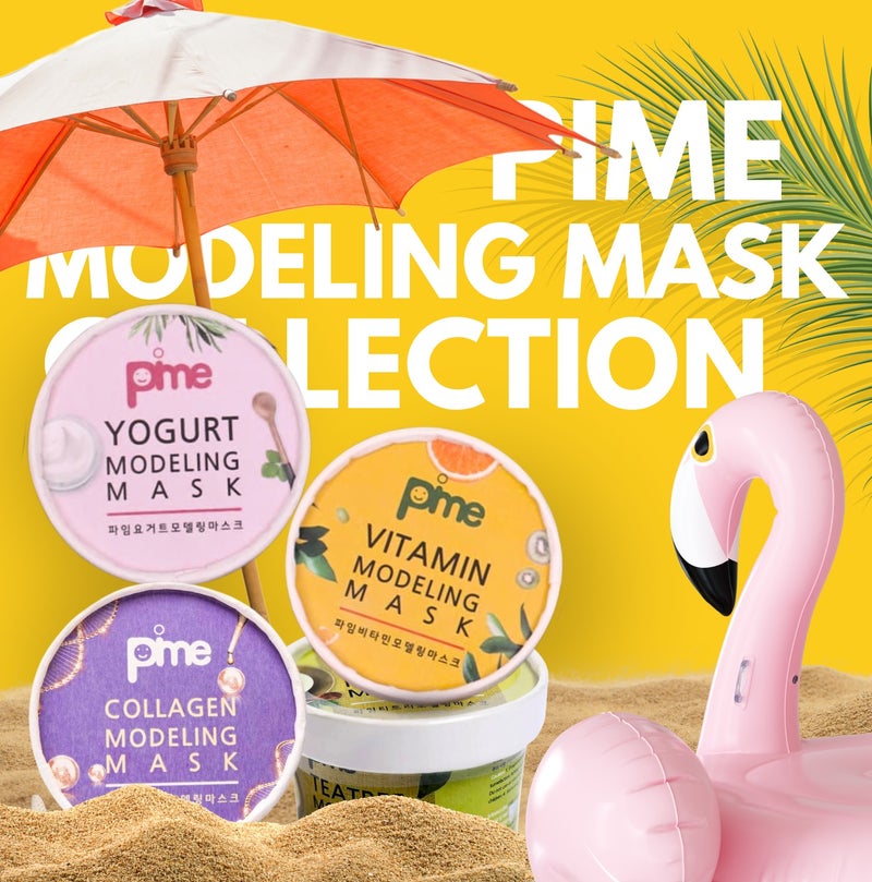 PIME Korean Clay Mask Set 8x25g – Vitamin C, Tea Tree, Yogurt & Collagen | Brightening, Firming, Hydrating Face Masks | Anti-Aging & Acne-Prone Skin Care - Image 5