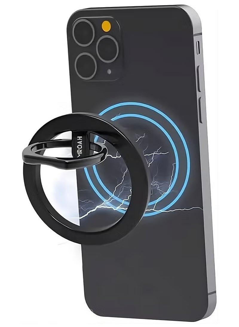 vesus Metal Magnetic Phone Holder with Ring MagSafe Mount, Removable and Adjustable Magnetic Phone Holder, Compatible with Finger Ring Holders for Apple iPhone 16 15 14 13 12 11 Pro Max, Samsung Galaxy, Xiaomi Mi - Image 1