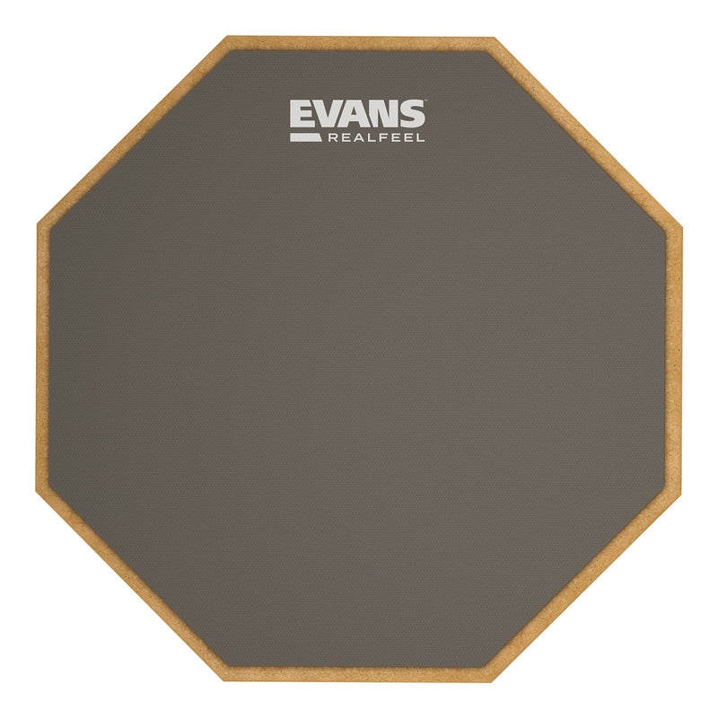 Evans RealFeel - Drum Practice Pad - Drum Pad - Drummer Practice Pad - Gum Rubber, Single Sided, Stand Mountable, 7 inch - Image 1