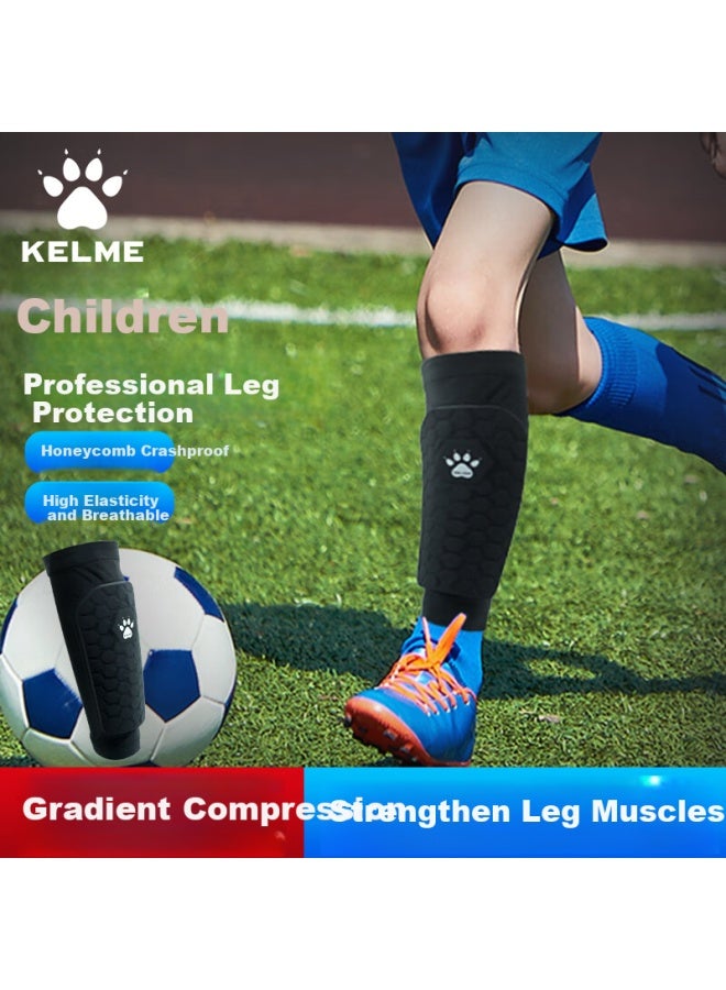 Kelme Kids' Shin Guards For Soccer Skateboarding, Boys Girls Youth Shin Pads Sports Protective Gear - Image 1