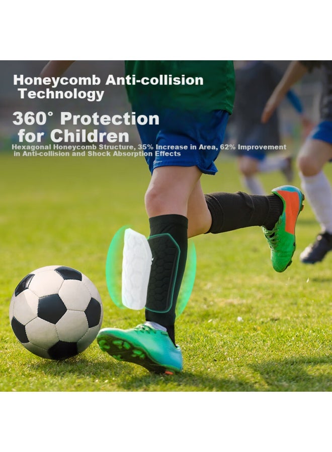 Kelme Kids' Shin Guards For Soccer Skateboarding, Boys Girls Youth Shin Pads Sports Protective Gear - Image 2