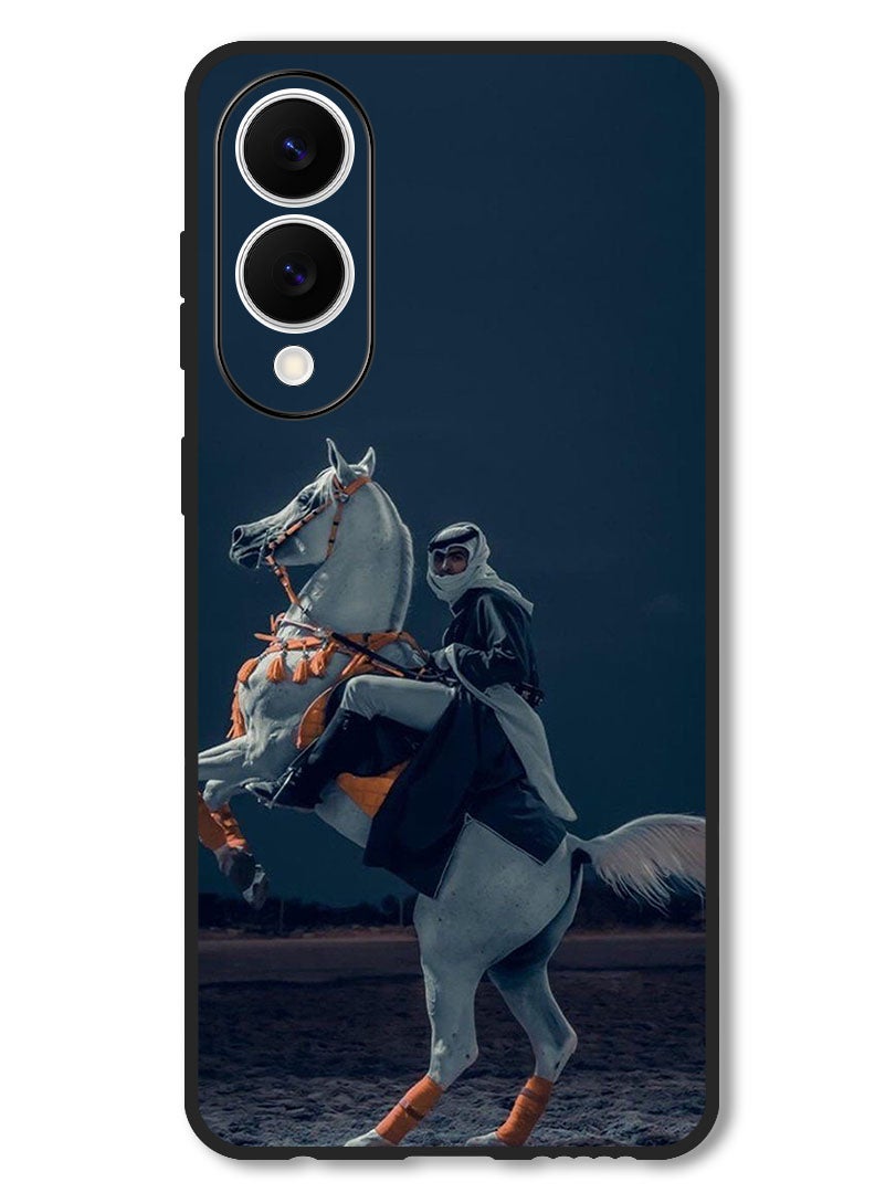 Theodor Case Compatible with Samsung Galaxy S25 Edge 6.7 Inch Protection Shockproof Bumper Cover Horse - Image 1