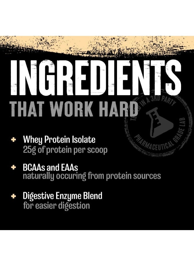 ANIMAL - Whey Isolate Whey Protein Powder – Isolate Loaded For Post Workout And Recovery – Low Sugar With Highly Digestible Whey Isolate Protein - Vanilla - 4 Pound (Pack Of 1) - Image 1