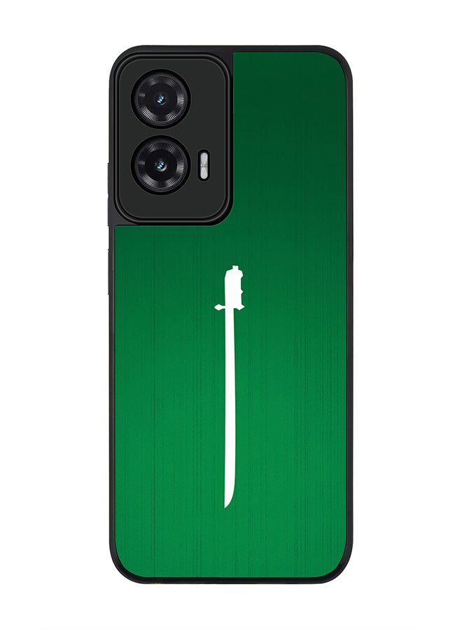 Stylizedd For Motorola Moto G35 Case,Slim fit Camera Protection, Shockproof Thin Phone cover  - Sword Of Saudi