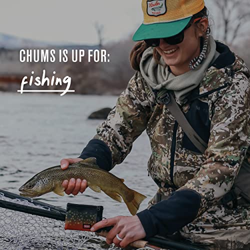 Chums Surfshorts Wallet - Lightweight Slim Wallet with RFID Blocking Card & Clear ID Window - Zippered, Water Resistant w/Key Ring (Pink/Blue Swirl) - Image 4