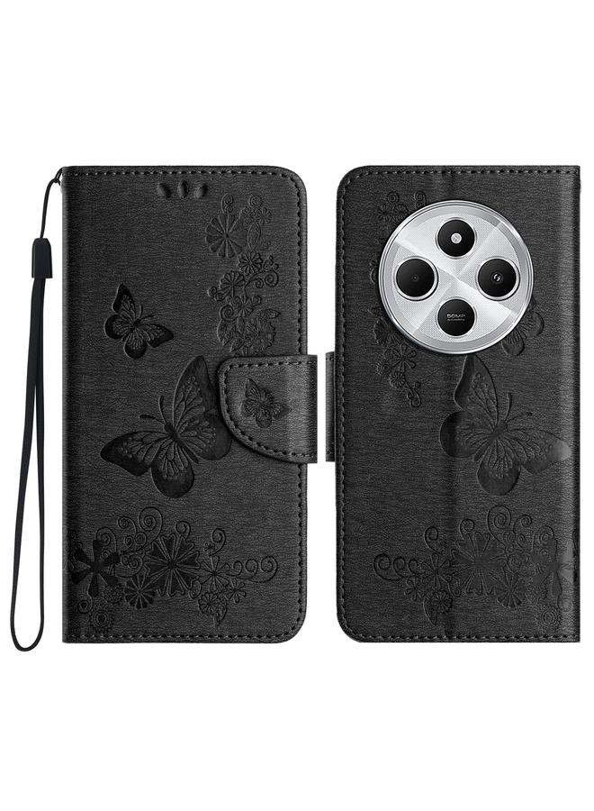 S-TOP Case For Redmi 14C Butterfly Embossed Flip Leather Phone Case - Image 1
