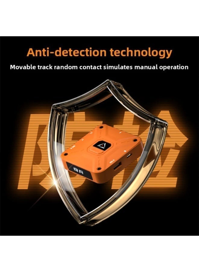 قطعة كيبورد و ماوس AIMZENIX AX360M ربط الماوس والكيبورد للايفون والايباد لنظام iOS شحن سريع PD 60W استجابة 1000Hz منفذ سماعة 3.5mm ودعم QC 18W اللون برتقالي - Image 2
