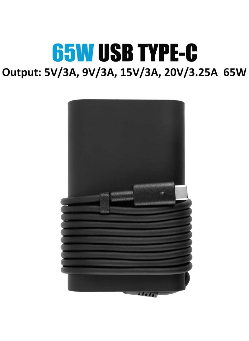 Generic 65W Type-C USB-C Power Replacement Adapter or Replacement Charger for Dell laptop JYJNW ADP-65TD BA  - Image 2