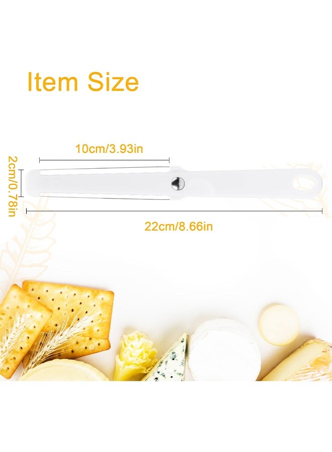 3 PCS Cheese Butter Slicer, Stainless Steel Wire Plastic Handle for Kitchen Cutting Polished Cheese Slicer Board Block Cheese and Butter Slicer Tool - Image 2