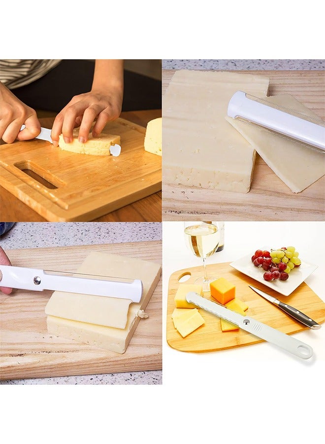 3 PCS Cheese Butter Slicer, Stainless Steel Wire Plastic Handle for Kitchen Cutting Polished Cheese Slicer Board Block Cheese and Butter Slicer Tool - Image 5