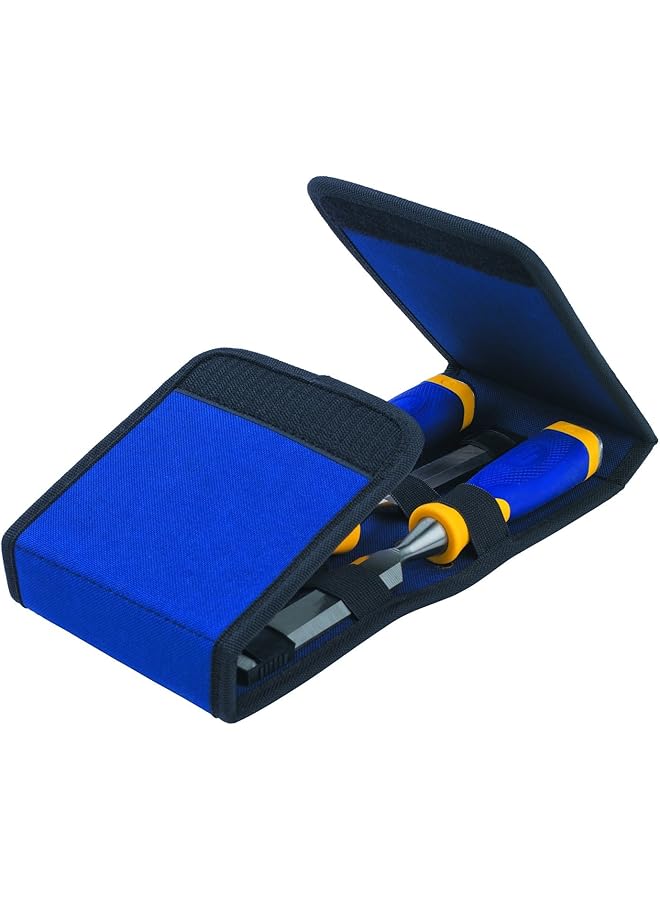 IRWIN Marples Chisel Set With Wallet 3 Piece 1768781 Blue  - Image 1
