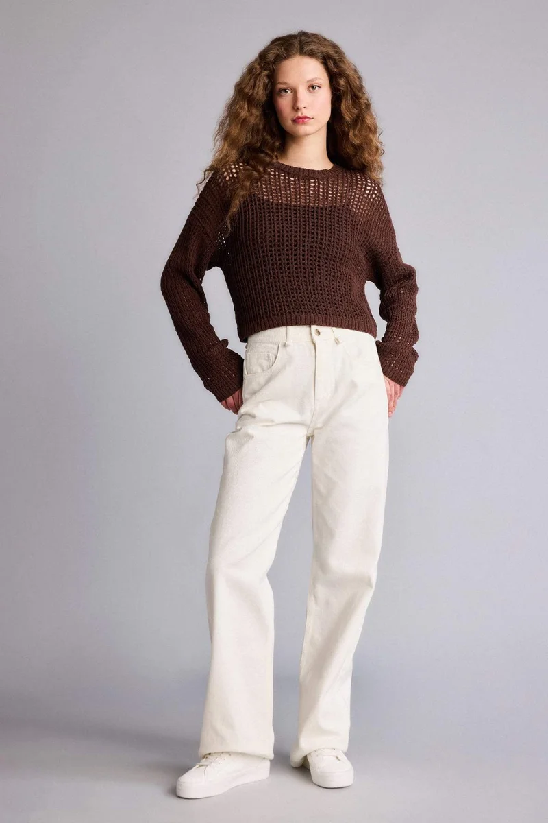 ديفاكتو Regular Fit Boat Collar Pullover