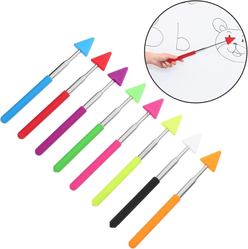 Artibetter 8 Pack Black Teacher Pointer Sticks For Classroom Reading And Teaching - Image 5