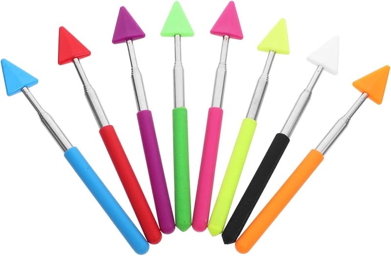 Artibetter 8 Pack Black Teacher Pointer Sticks For Classroom Reading And Teaching - Image 2