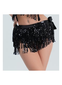 Loquat Squality Women Belly Dance Scarf Black 